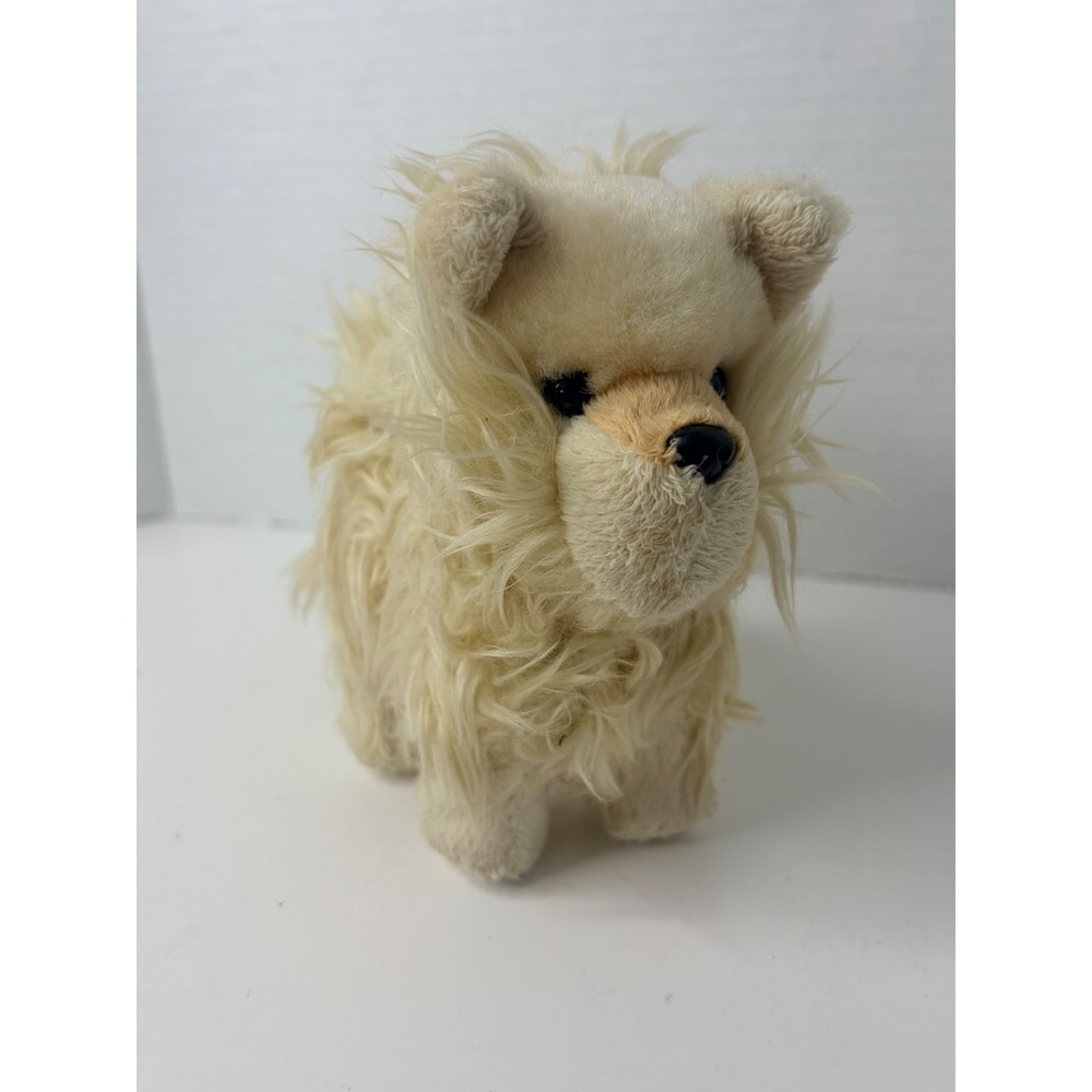 American Girl Doll Pet Dog Cream Fluffy Plush Star Paw DMW68 2016 Retired Magnet